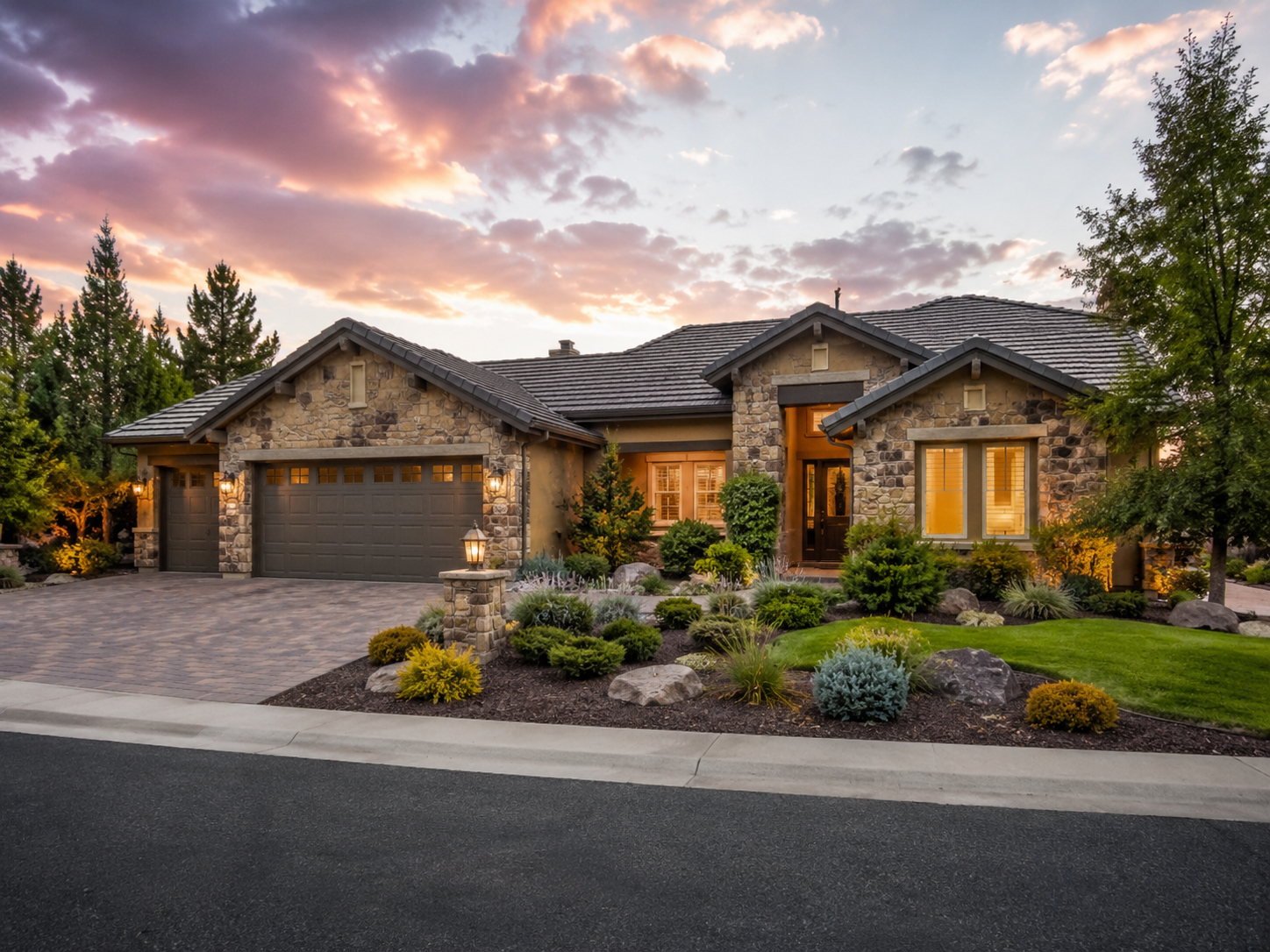 Private-fit Arrowcreek-style home exterior before public listing